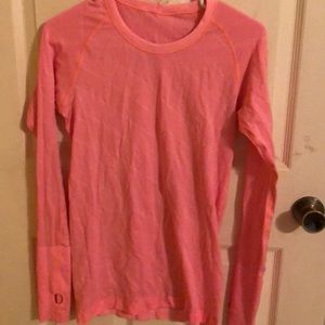 Swiftly Tech Long Sleeve Crew Orange